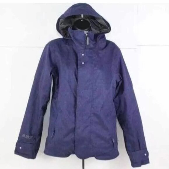 Burton Dryride Purple Da Naang Snowboard Ski Coat Women's Size Small Hooded - Picture 1 of 13
